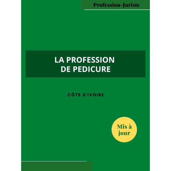 La profession de pédicure - Côte d'Ivoire (PDF)