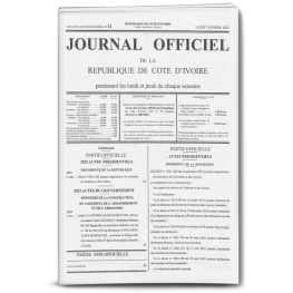 Journal Officiel N°10 du Jeudi 03 Février 2022 (PDF)