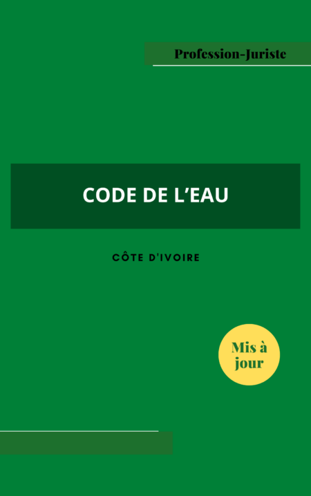 Code de l'eau - Côte d'Ivoire (PDF)