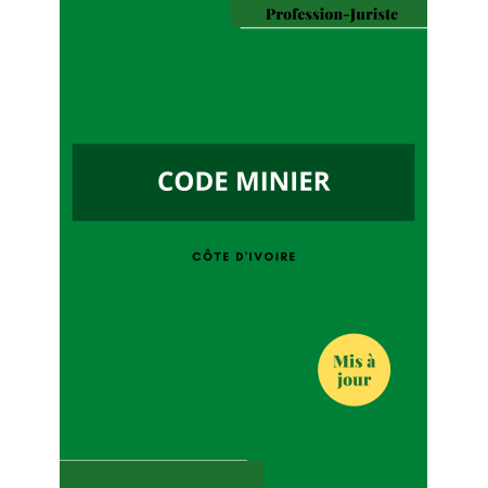 Code minier - Côte d'Ivoire (PDF)