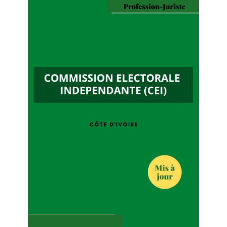 Commission électorale indépendante (CEI) - Côte d'Ivoire (PDF)
