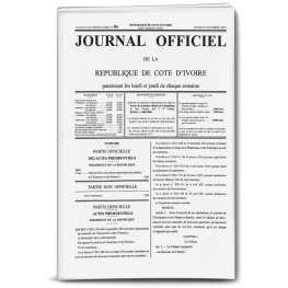 Journal Officiel N° 86 du Jeudi 27 Octobre 2022