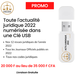 Actualité juridique 2022 (Côte d'Ivoire) - Clé USB