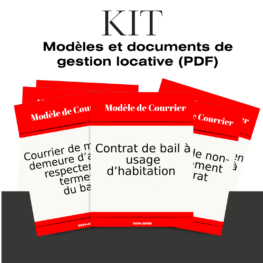 KIT Modèles et documents de gestion locative: Habitation + Commercial (PDF)
