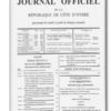 Journal officiel N°5 du Lundi 15 Janvier 2024