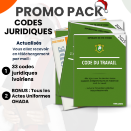 Pack codes juridiques - Côte d'Ivoire