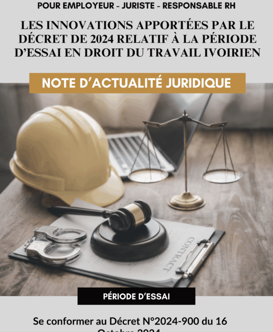 Couv-Note d’actualité juridique-Période d’essai